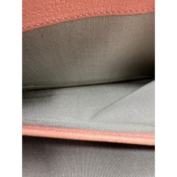 Chanel Bifold Pink Long Wallet Camellia Embossed in Gold*CC interlocking*Awesome - Picture 8 of 13